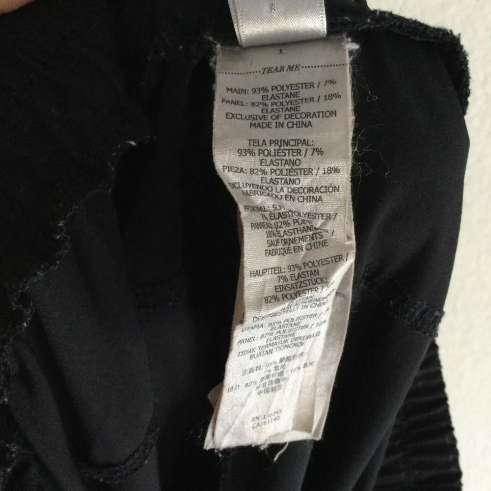 LORNA JANE Balance Active Tie 3/4 Crop Pant Black Sz Large - Picture 14 of 15
